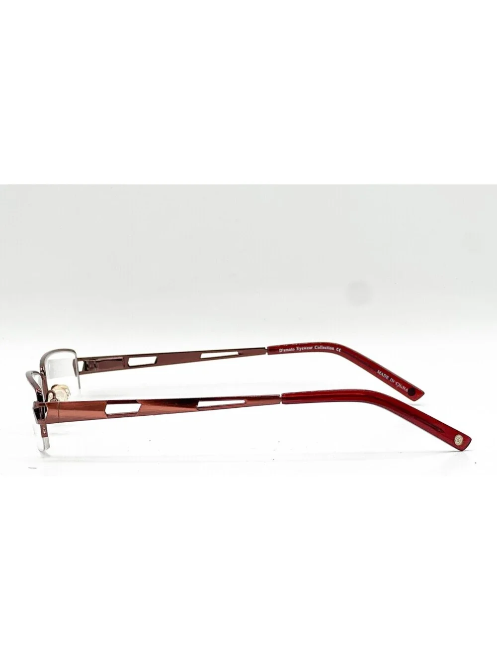 D'Amato Eyewear Du005 Awn Red Authentic Eyeglasses 52-18-140